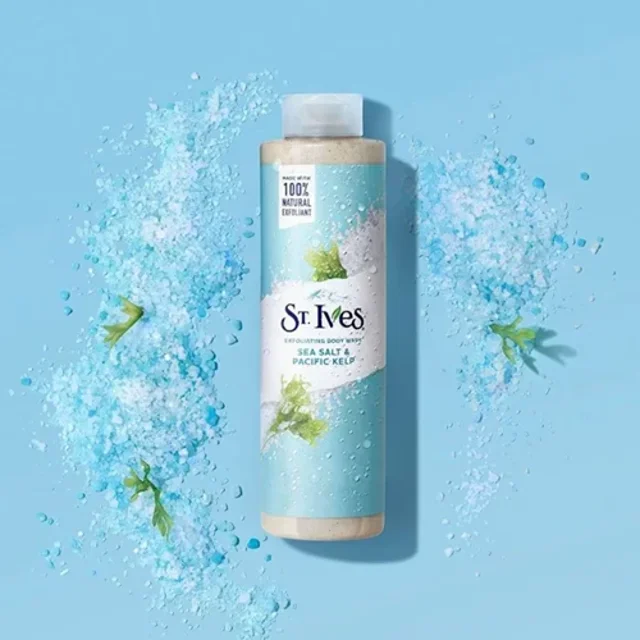 Sea Salt & Pacific Kelp exfoliator body wash St.Ives