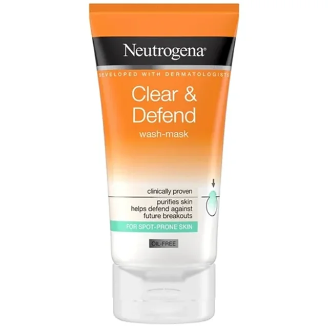 ماسک و شوینده صورت Claer & Defend نوتروژینا